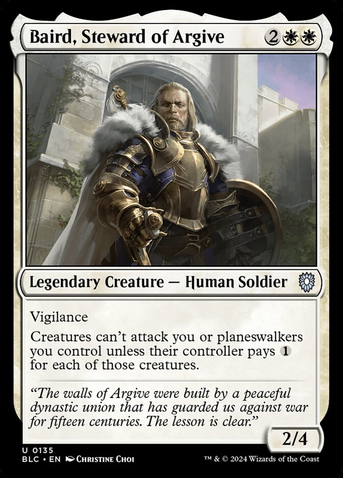 Baird, Steward of Argive 135 (Commander: Bloomburrow)  | Good Games Adelaide SA
