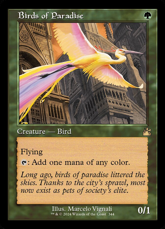 Birds of Paradise 344 (Ravnica Remastered)  - Foil | Good Games Adelaide SA