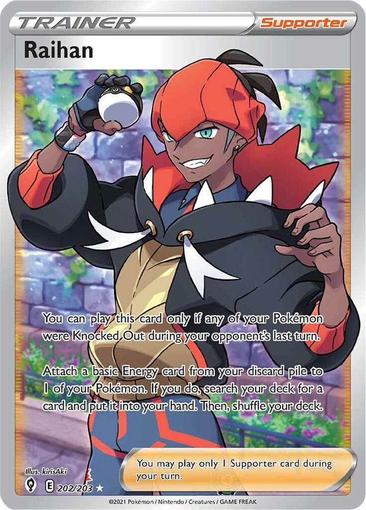 Raihan Full Art 202/203 (SWSH07: Evolving Skies)  - Holofoil | Good Games Adelaide SA