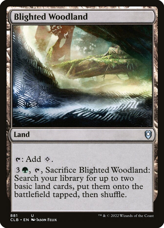Blighted Woodland 881 (Commander Legends: Battle for Baldur's Gate)  | Good Games Adelaide SA