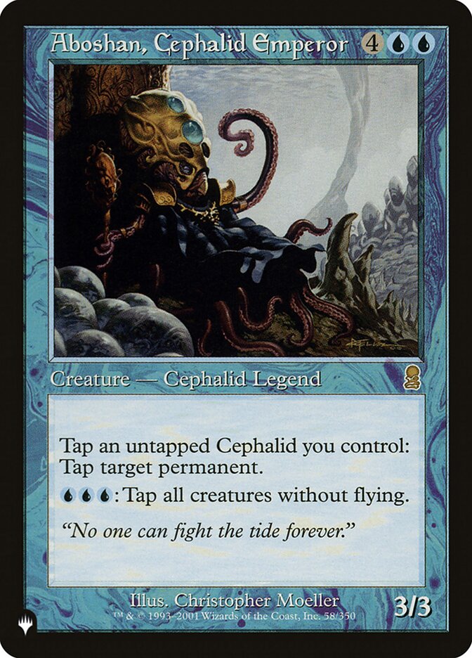 Aboshan, Cephalid Emperor 58/350 (The List Reprints)  | Good Games Adelaide SA