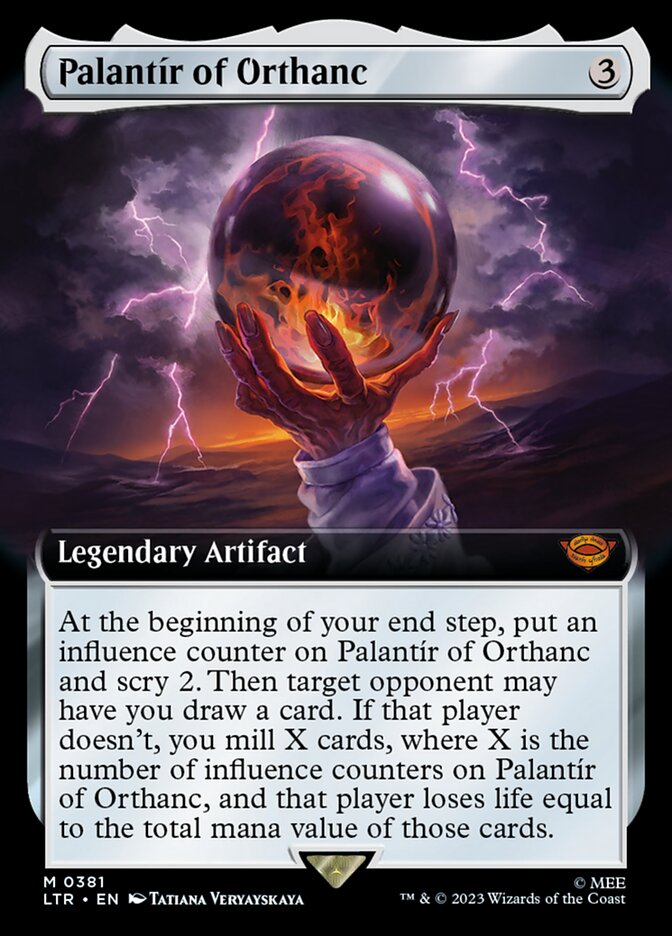 Palantír of Orthanc 381 (Universes Beyond: The Lord of the Rings: Tales of Middle-earth)  - Extended Art Foil | Good Games Adelaide SA