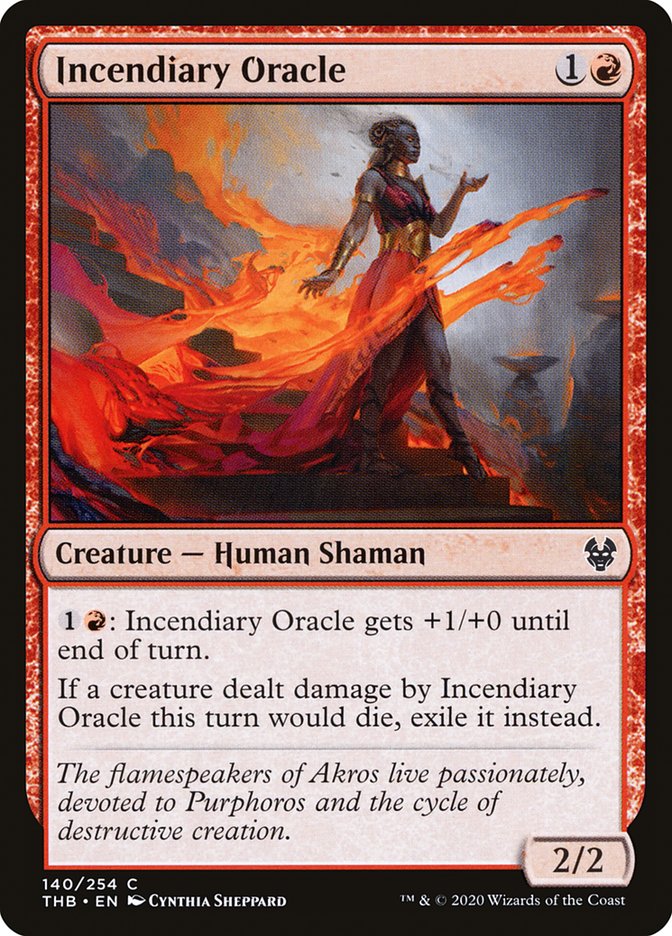 Incendiary Oracle 140 (Theros Beyond Death)  - Foil | Good Games Adelaide SA