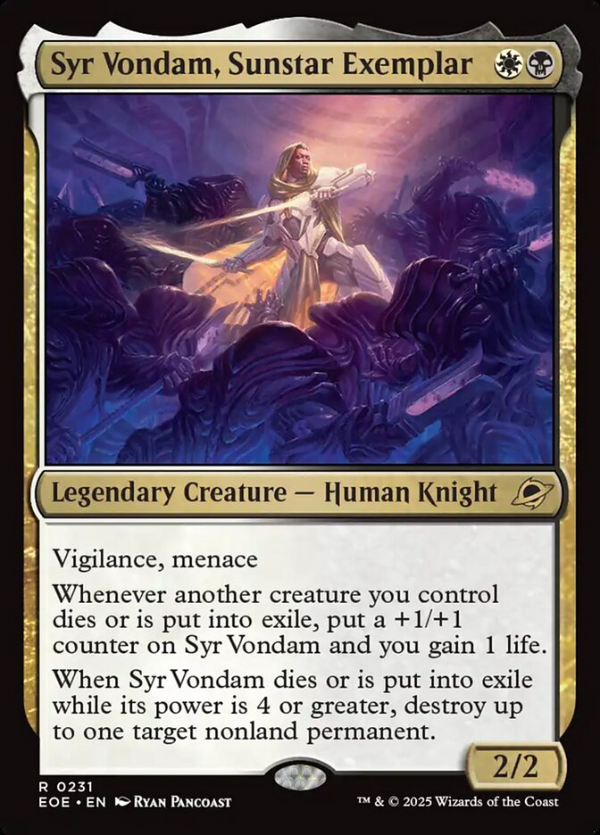 Syr Vondam, Sunstar Exemplar 231 (Edge of Eternities)  - Foil | Good Games Adelaide SA