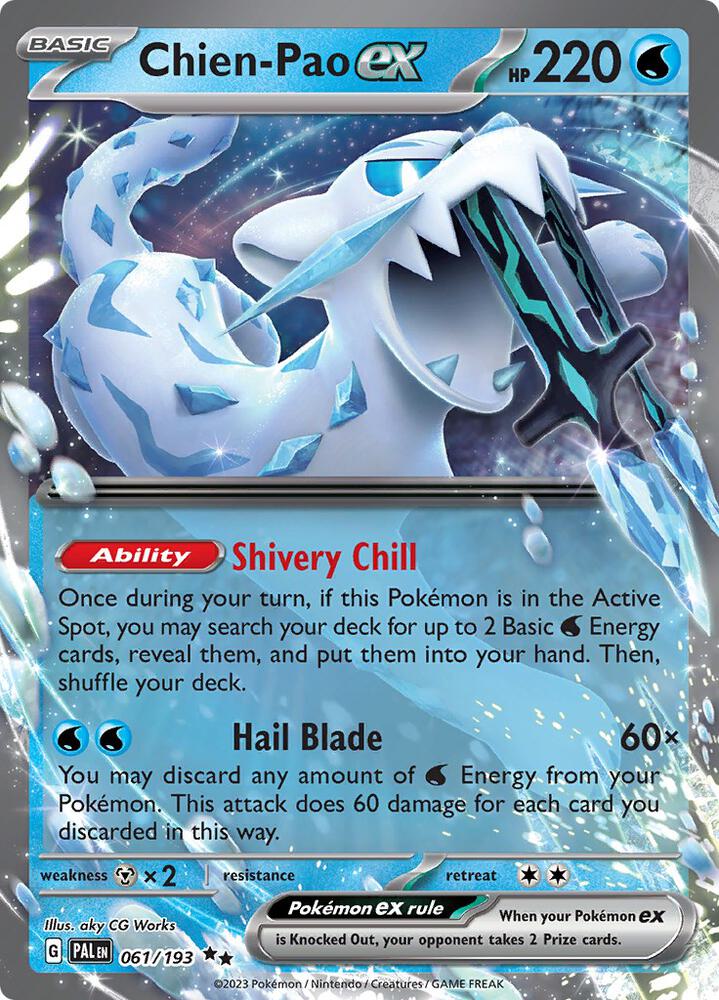 Chien-Pao ex 061/193 (SV02: Paldea Evolved)  - Holofoil | Good Games Adelaide SA