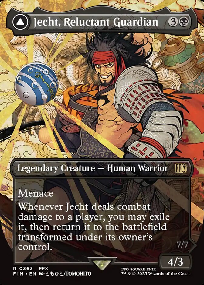 Jecht, Reluctant Guardian // Braska's Final Aeon 363/309 (FINAL FANTASY)  - Borderless Foil | Good Games Adelaide SA