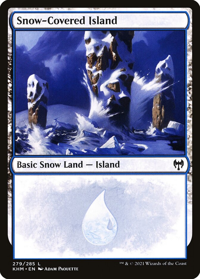 Snow-Covered Island 279 (Kaldheim)  | Good Games Adelaide SA