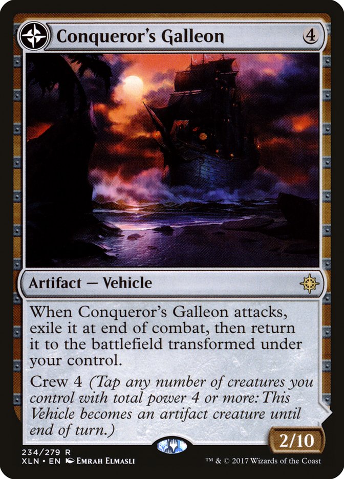 Conqueror's Galleon // Conqueror's Foothold 234 (Ixalan)  - Foil | Good Games Adelaide SA
