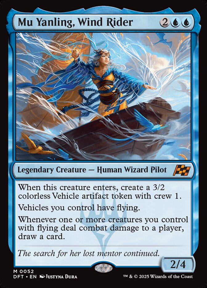 Mu Yanling, Wind Rider 52 (Aetherdrift)  - Foil | Good Games Adelaide SA