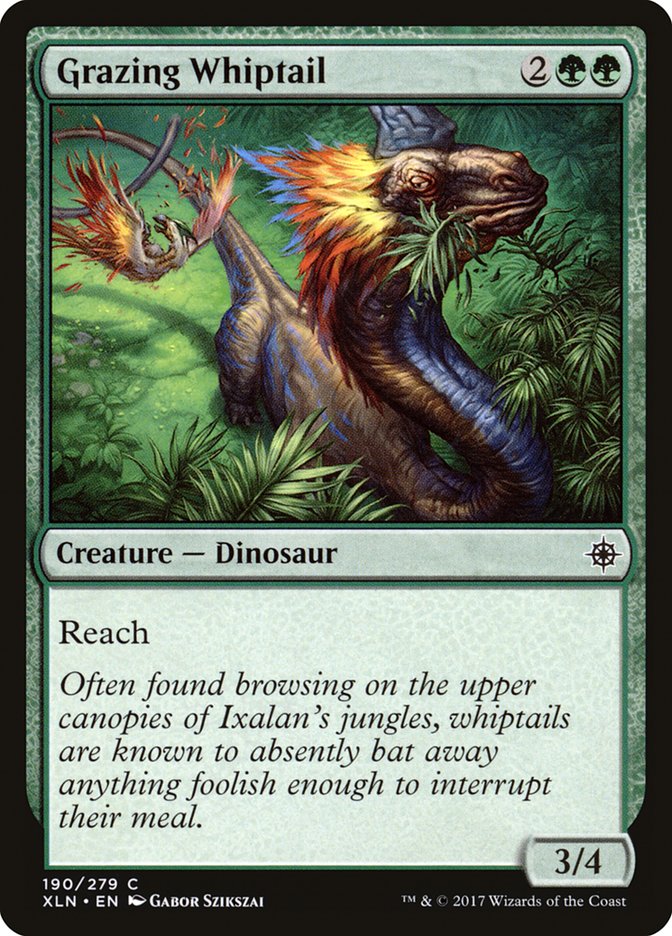 Grazing Whiptail 190 (Ixalan)  - Foil | Good Games Adelaide SA