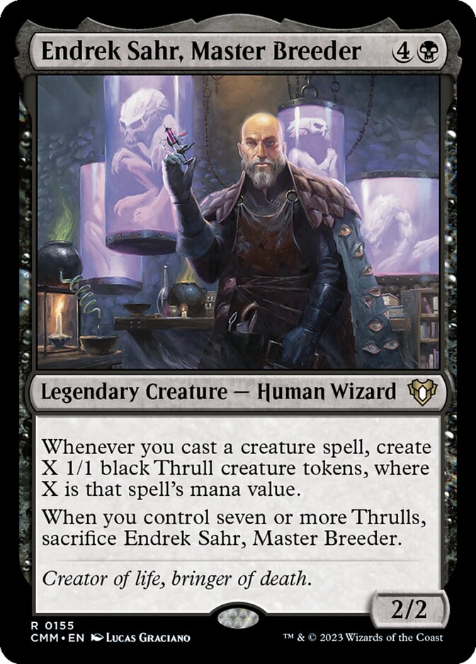 Endrek Sahr, Master Breeder 155 (Commander Masters)  - Foil | Good Games Adelaide SA