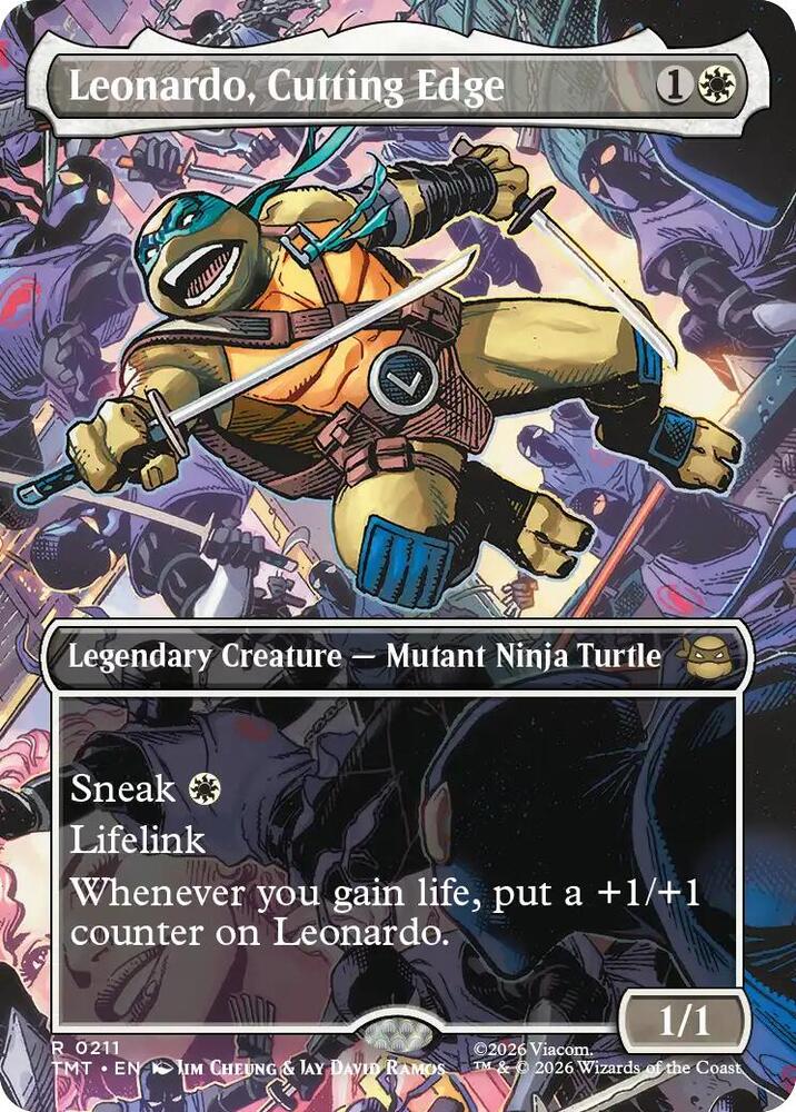 Leonardo Cutting Edge Borderless 211 (Teenage Mutant Ninja Turtles)  - Borderless | Good Games Adelaide SA