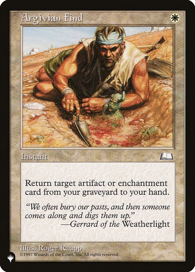 Argivian Find  (The List Reprints)  | Good Games Adelaide SA
