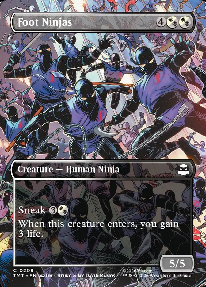 Foot Ninjas  209/260 (Teenage Mutant Ninja Turtles)  - Borderless Foil | Good Games Adelaide SA