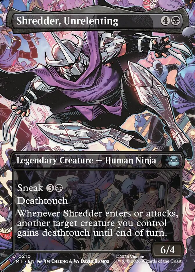 Shredder, Unrelenting 210 (Teenage Mutant Ninja Turtles)  - Foil | Good Games Adelaide SA
