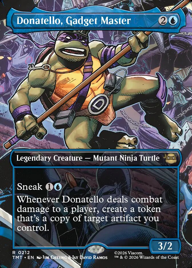Donatello Gadget Master Borderless 212 (Teenage Mutant Ninja Turtles)  - Borderless Foil | Good Games Adelaide SA