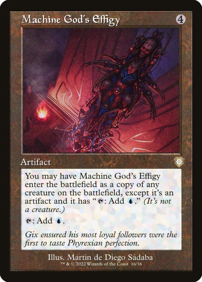 Machine Gods Effigy Retro Frame 16 (Commander: The Brothers' War)  | Good Games Adelaide SA