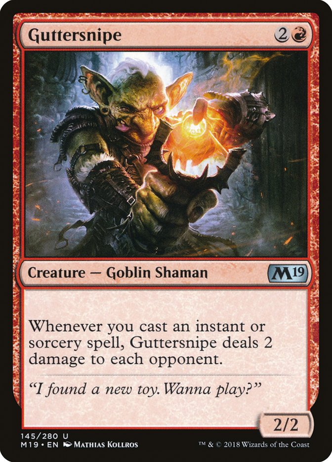 Guttersnipe 145 (Core Set 2019)  - Foil | Good Games Adelaide SA