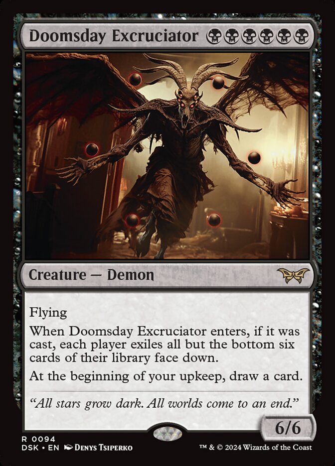 Doomsday Excruciator 94 (Duskmourn: House of Horror)  - Foil | Good Games Adelaide SA