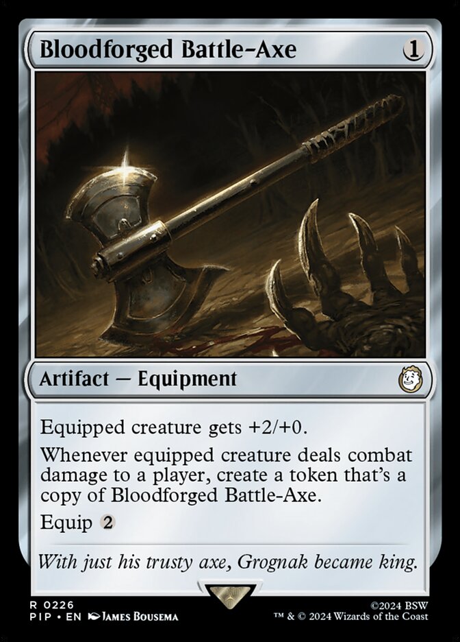Bloodforged Battle-Axe 226 (Universes Beyond: Fallout)  | Good Games Adelaide SA