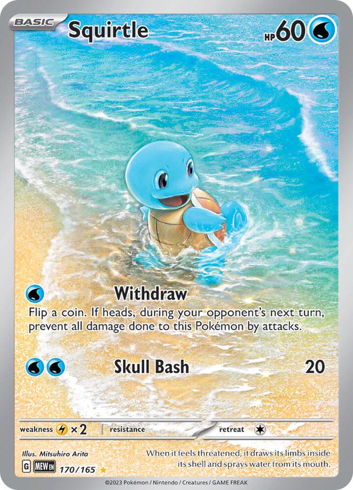 Squirtle 170 165 170/165 (SV: Scarlet & Violet 151)  - Holofoil | Good Games Adelaide SA