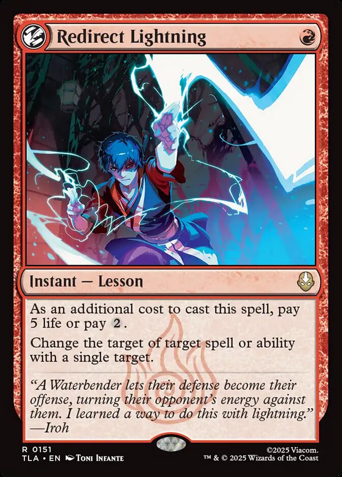 Redirect Lightning 151 (Avatar: The Last Airbender)  - Foil | Good Games Adelaide SA