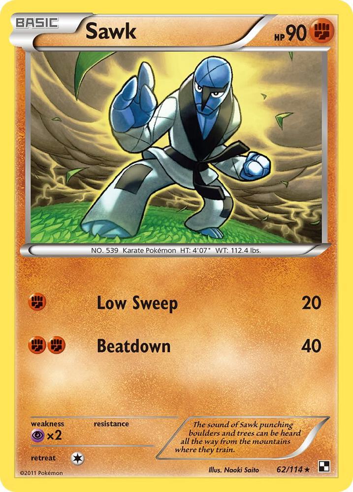 Sawk 62/114 (Black and White)  - Reverse Holofoil | Good Games Adelaide SA
