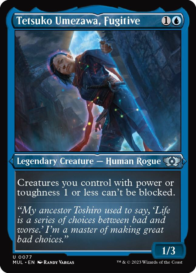 Tetsuko Umezawa Fugitive Foil Etched 77 (March of the Machine: Multiverse Legends)  - Foil | Good Games Adelaide SA