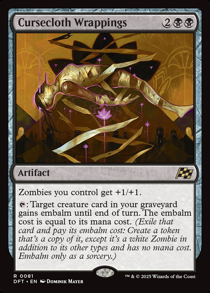 Cursecloth Wrappings 81 (Aetherdrift)  - Foil | Good Games Adelaide SA