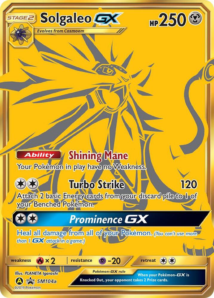 Solgaleo GX SM104a (SM Promos)  - Holofoil | Good Games Adelaide SA