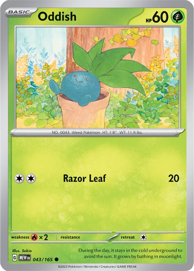 Oddish 043/165 (SV: Scarlet & Violet 151)  | Good Games Adelaide SA