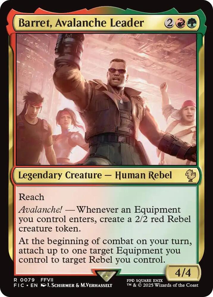 Barret, Avalanche Leader 79 (Commander: FINAL FANTASY)  - Foil | Good Games Adelaide SA