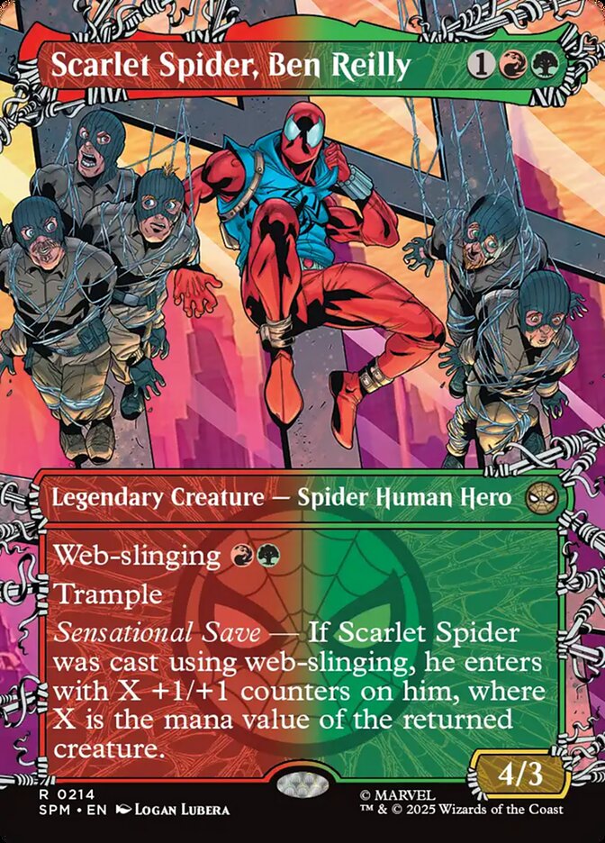 Scarlet Spider, Ben Reilly 214/198 (Marvel's Spider-Man)  - Showcase Foil | Good Games Adelaide SA
