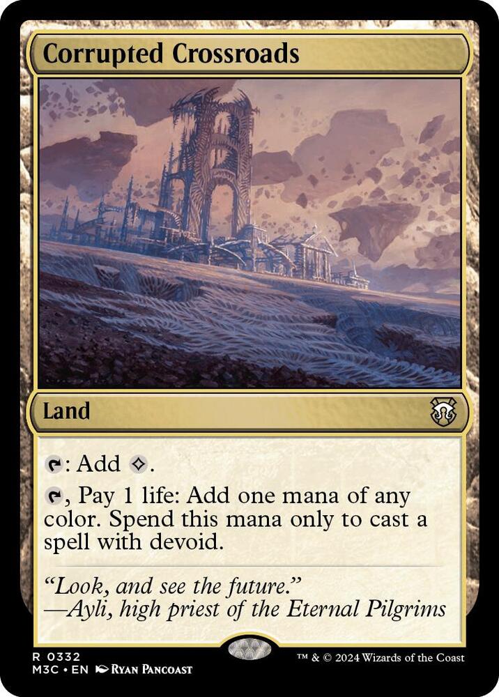 Corrupted Crossroads 332/398 (Commander: Modern Horizons 3)  - Ripple Foil | Good Games Adelaide SA