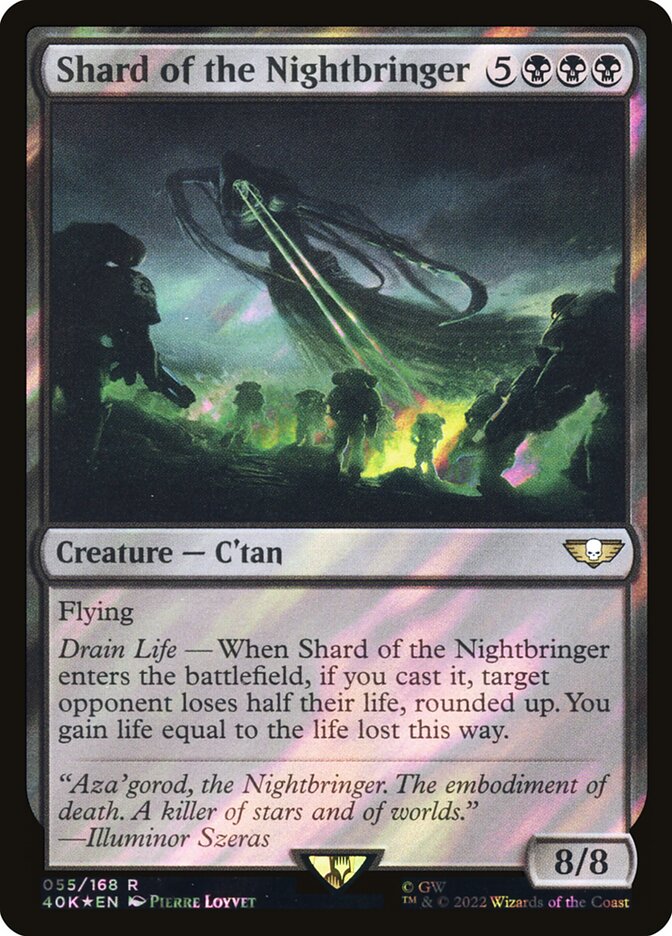 Shard of the Nightbringer 55 (Universes Beyond: Warhammer 40,000)  - Foil | Good Games Adelaide SA