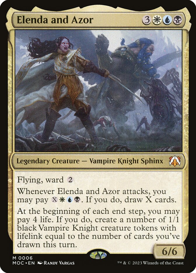 Elenda and Azor 6 (Commander: March of the Machine)  - Foil | Good Games Adelaide SA