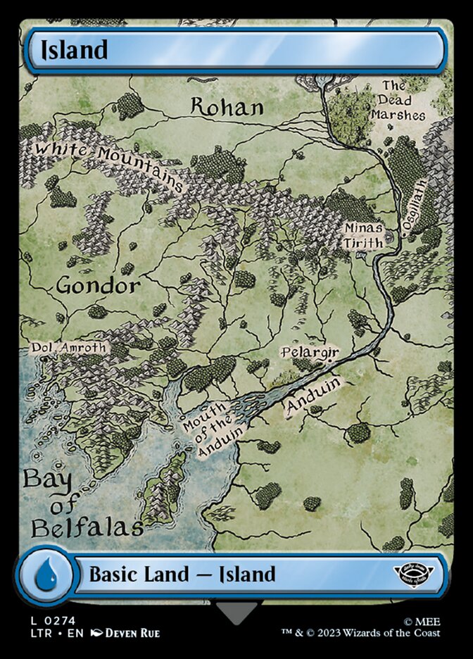 Island 274 (Universes Beyond: The Lord of the Rings: Tales of Middle-earth)  | Good Games Adelaide SA