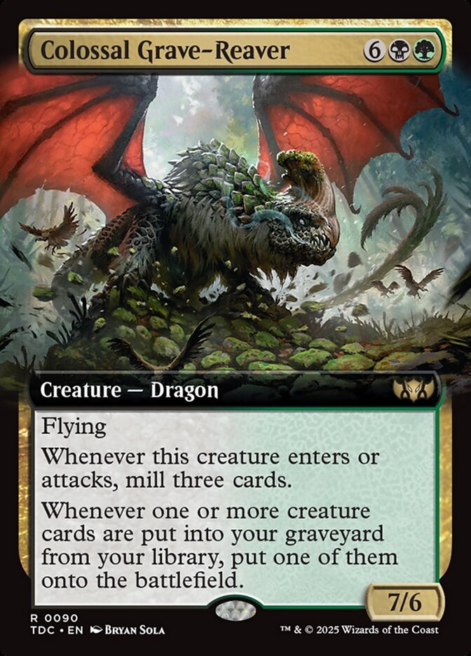 Colossal Grave-Reaver 90 (Commander: Tarkir: Dragonstorm)  | Good Games Adelaide SA