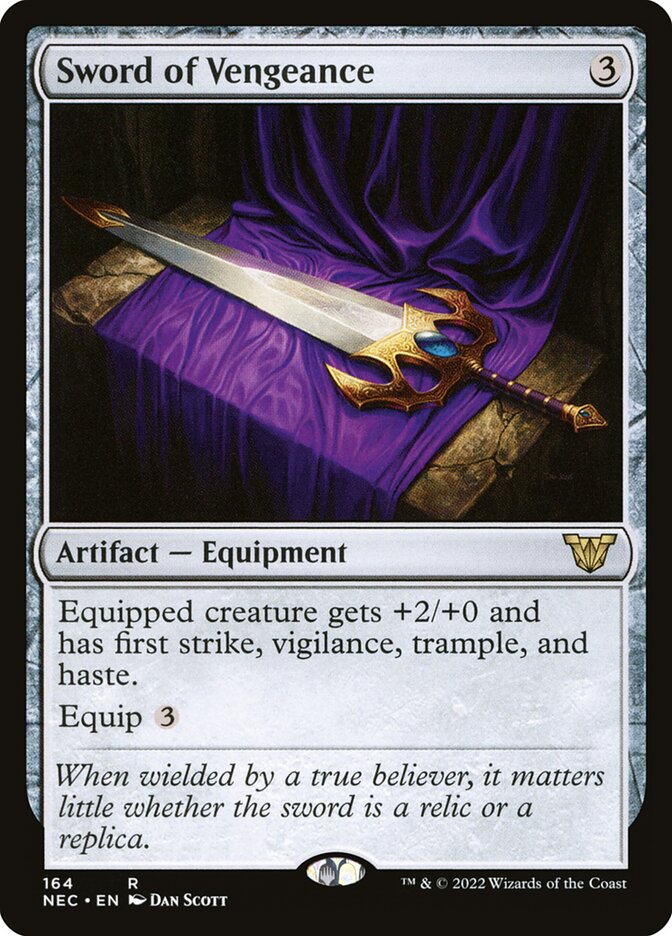 Sword of Vengeance 164 (Commander: Kamigawa: Neon Dynasty)  | Good Games Adelaide SA