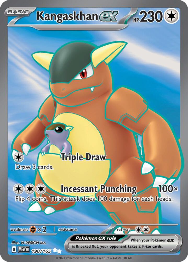 Kangaskhan ex 190/165 (SV: Scarlet & Violet 151)  - Holofoil | Good Games Adelaide SA