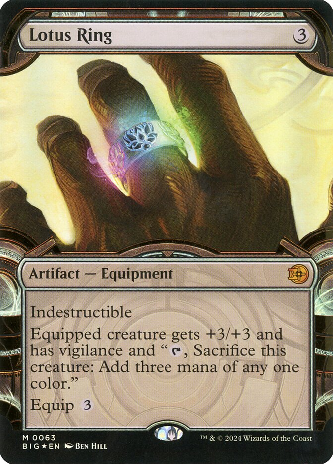 Lotus Ring 63 (Outlaws of Thunder Junction: The Big Score)  - Foil | Good Games Adelaide SA