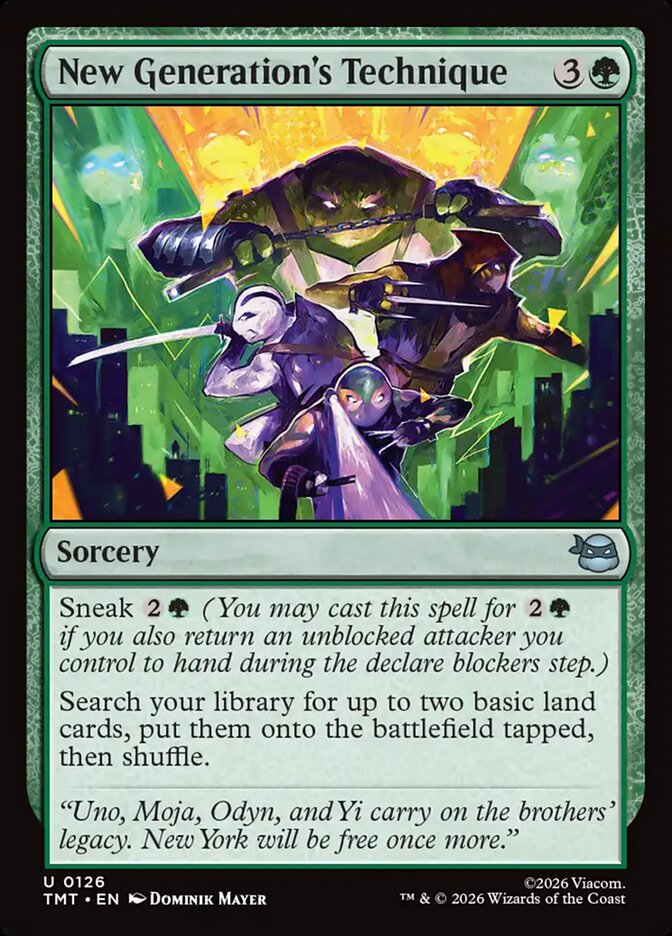 New Generation's Technique 126 (Teenage Mutant Ninja Turtles)  - Foil | Good Games Adelaide SA