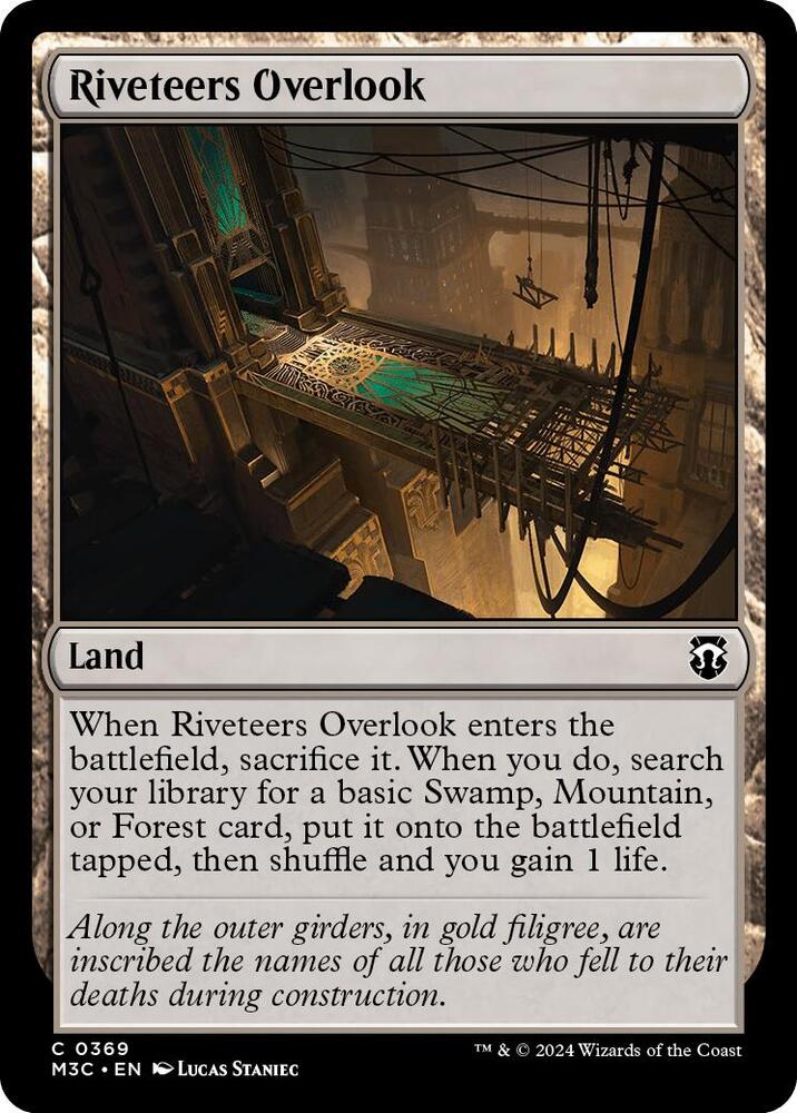 Riveteers Overlook 369/411 (Commander: Modern Horizons 3)  - Ripple Foil | Good Games Adelaide SA