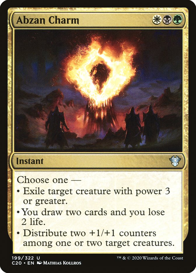 Abzan Charm 199 (Commander 2020)  | Good Games Adelaide SA