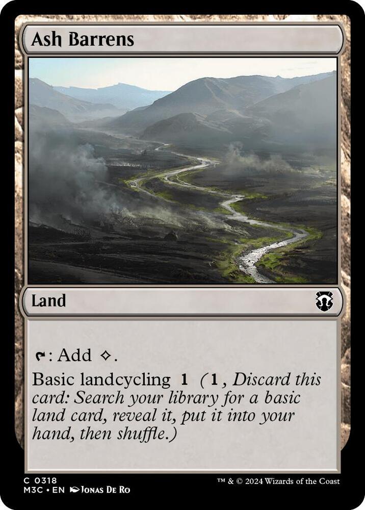 Ash Barrens 318/411 (Commander: Modern Horizons 3)  - Ripple Foil | Good Games Adelaide SA