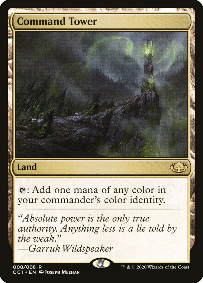 Command Tower 8 (Commander Collection: Green)  - Foil | Good Games Adelaide SA