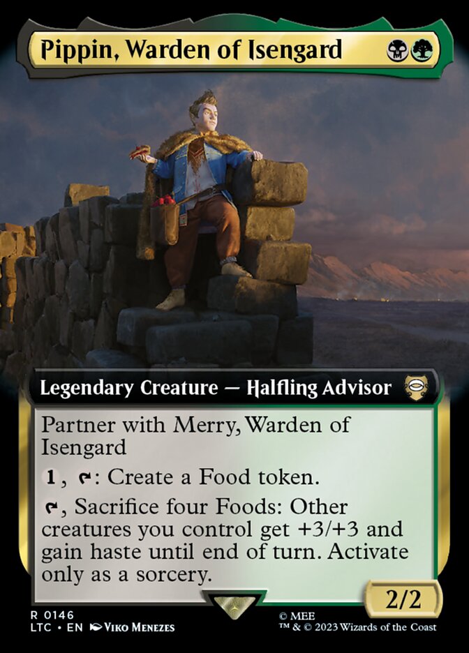 Pippin Warden of Isengard Extended Art 146 (Commander: The Lord of the Rings: Tales of Middle-earth)  - Extended Art | Good Games Adelaide SA