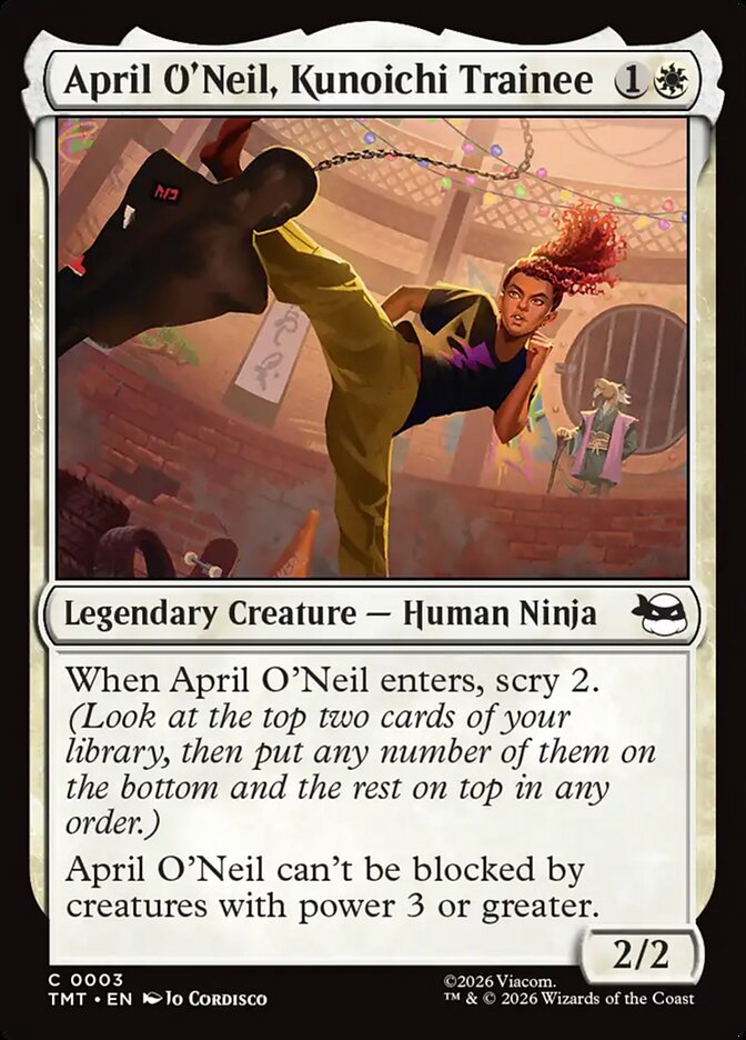 April O'Neil, Kunoichi Trainee 3 (Teenage Mutant Ninja Turtles)  - Foil | Good Games Adelaide SA