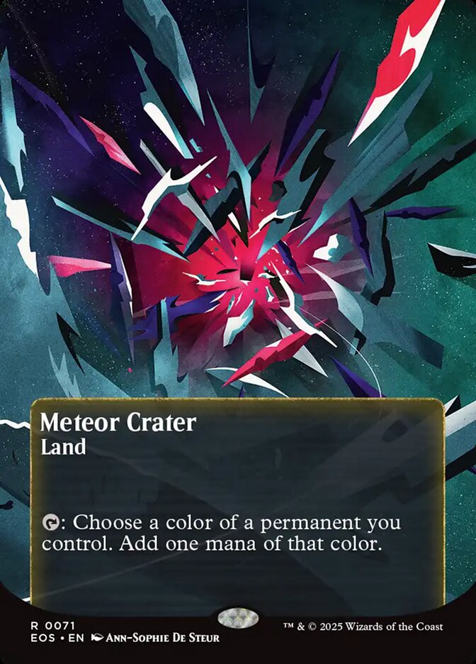 Meteor Crater 71/0 (Edge of Eternities: Stellar Sights)  - Borderless | Good Games Adelaide SA