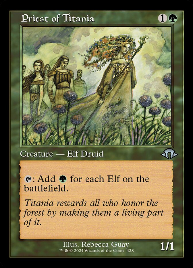 Priest of Titania 428 (Modern Horizons 3)  - Retro Foil | Good Games Adelaide SA